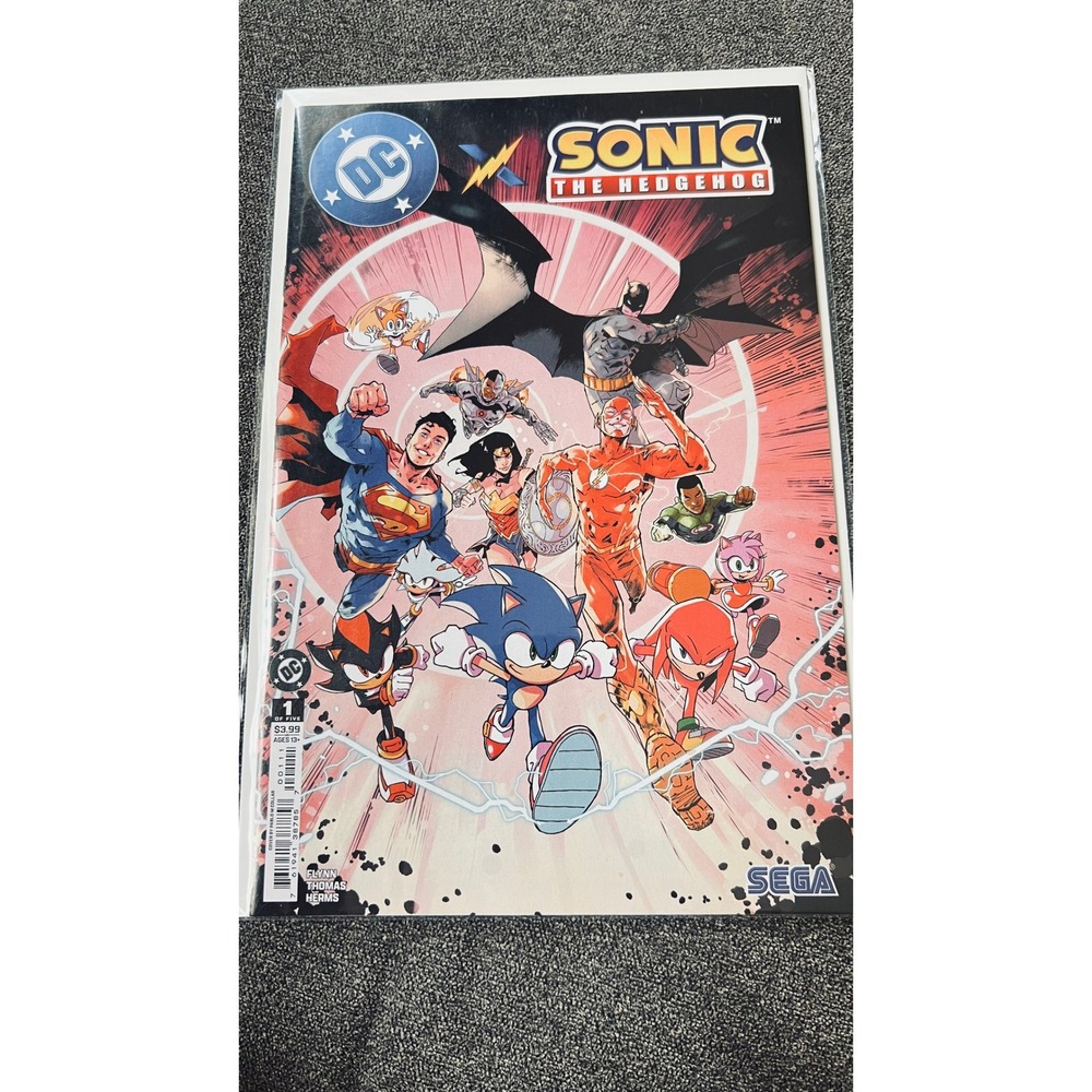 DC Sonic The Hedgehog Comic Book Multicolor Issue 1 Crossover 2024